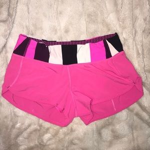 Pink Lululemon shorts